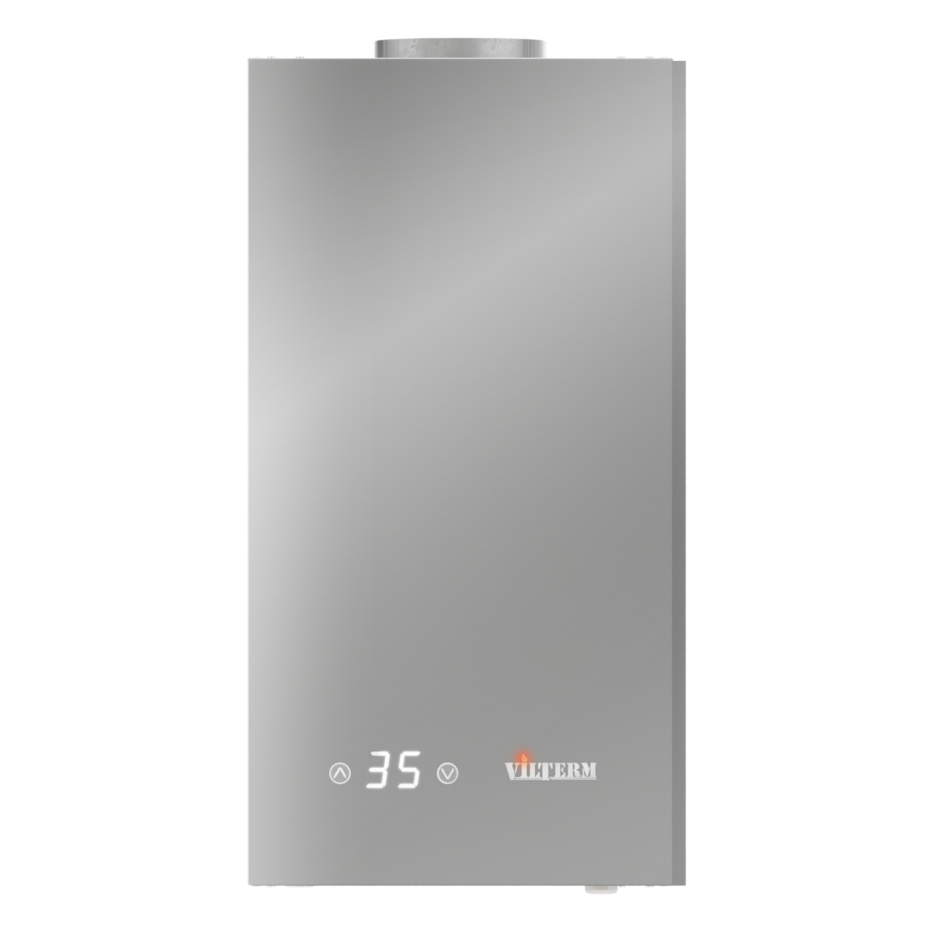 Газовая колонка VilTerm E11 Glass серебро (с модуляцией)